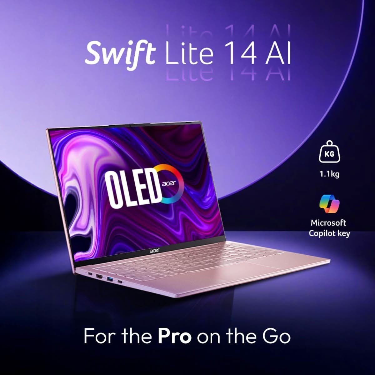 ACER SWIFT LITE NX.DB8SI.001 [ULTRA5-115U/16GB/512GB SSD/WIN11 HOME+MS24/14.0"/INTEGRATED GRAPHICS/1 YEAR(S)/SUNSET COPPER]