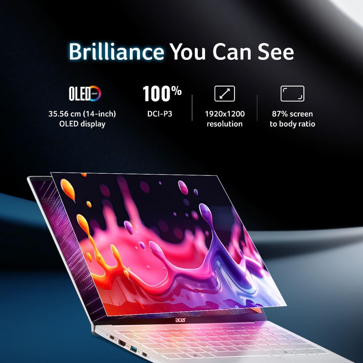 ACER SWIFT LITE NX.D2GSI.001 [ULTRA5-115U/16GB/512GB SSD/WIN11 HOME+MS24/14.0"/INTEGRATED GRAPHICS/1 YEAR(S)/LIGHT SILVER/OLED]