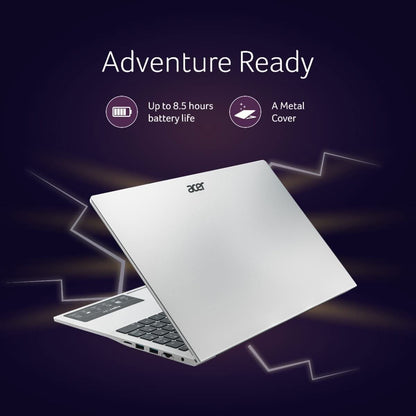 Acer Aspire Lite, Intel Core 5 processor 210H , 16 GB RAM, 512GB SSD, Full HD IPS, 15.6"/39.62 cm, Windows 11 Home, MS Office, Pure Silver, 1.70 kg, AL15-52H, Backlit keyboard, Thin and Light Laptop