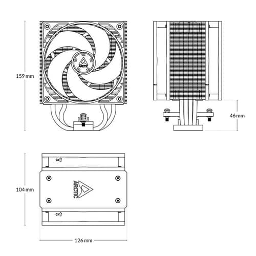 ARCTIC FREEZER CPU AIR COOLER 36 A-RGB (WHITE) ACFRE00125A