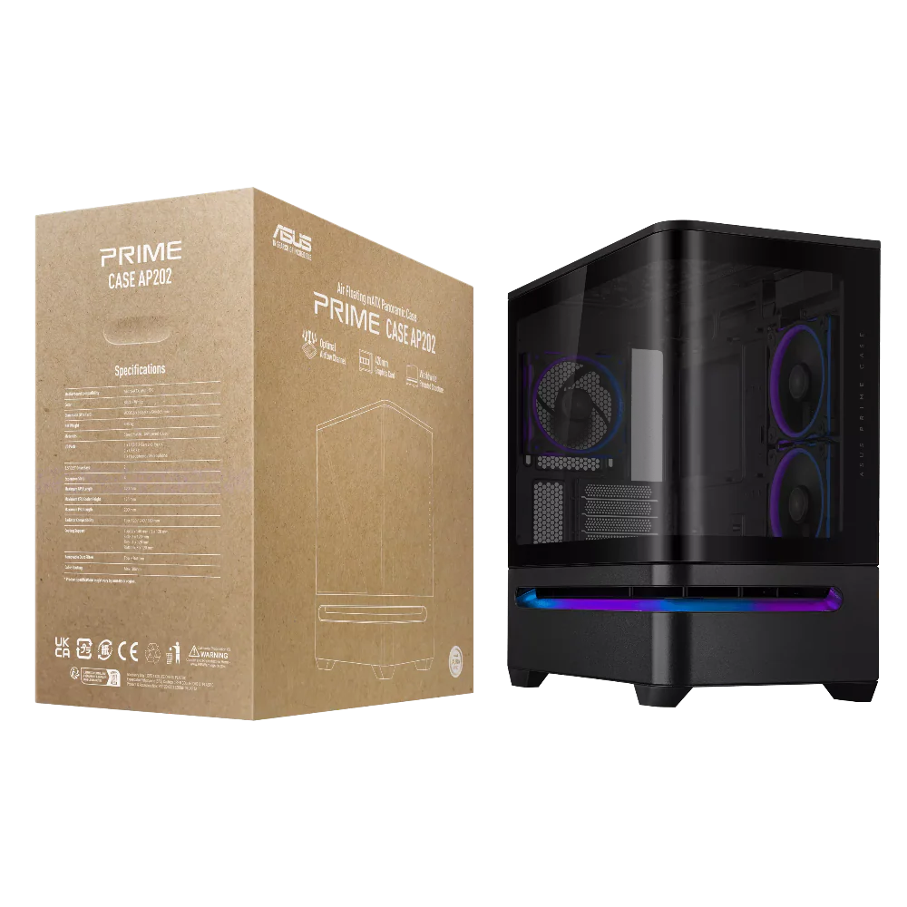 ASUS Prime AP202 ARGB MATX Mid Tower Cabinet ( Black )