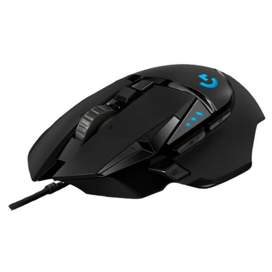 LOGITECH G502 Hero Wired Ergonomic Gaming Mouse ( 910-005472 ) ( 25600DPI / 6 Macro Buttons ) ( Black )