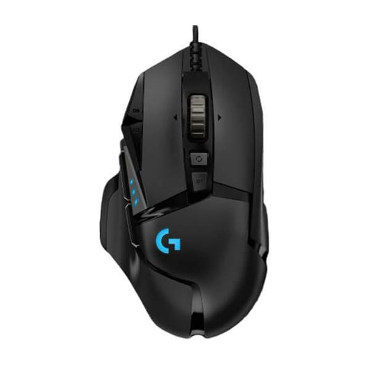 LOGITECH G502 Hero Wired Ergonomic Gaming Mouse ( 910-005472 ) ( 25600DPI / 6 Macro Buttons ) ( Black )