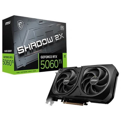 MSI RTX 5060 Ti Shadow 2X OC Plus 16GB GDDR7 Graphics Card – Mehta ...