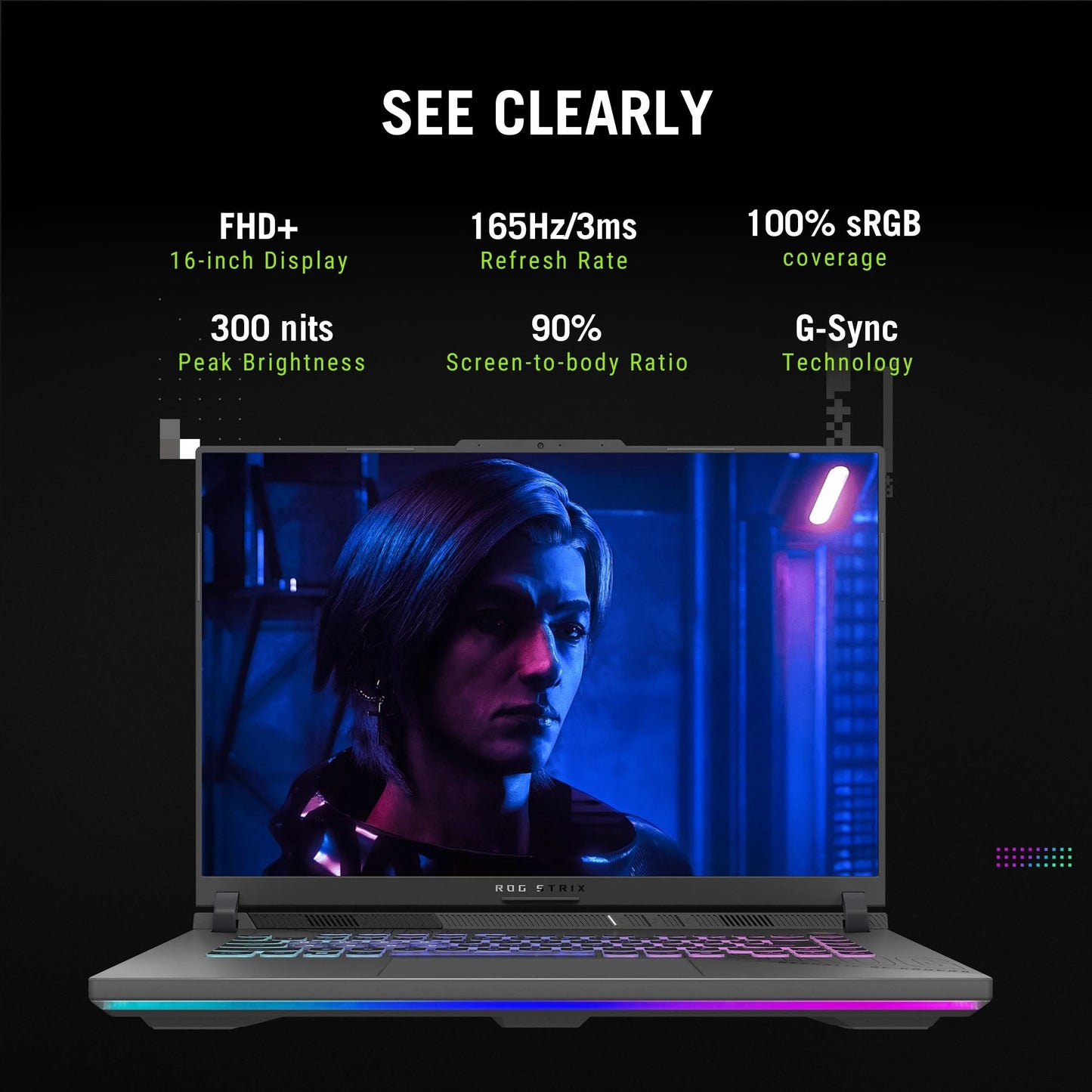 ASUS ROG STRIX G16 G614PH-RV033WS [R9-8940HX/16GB/1TB SSD/WIN11 HOME+MS24/16.0"/8GB-RTX5050 GRAPHICS/1 YEAR(S)/GREY]