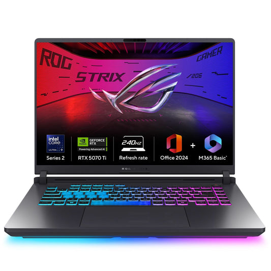 ASUS ROG STRIX G16 G615LR-S5190WS [ULTRA9-275HX/32GB/1TB SSD/WIN11 HOME+MS24/16.0"/12GB-RTX5070TI GRAPHICS/1 YEAR(S)/GREY]