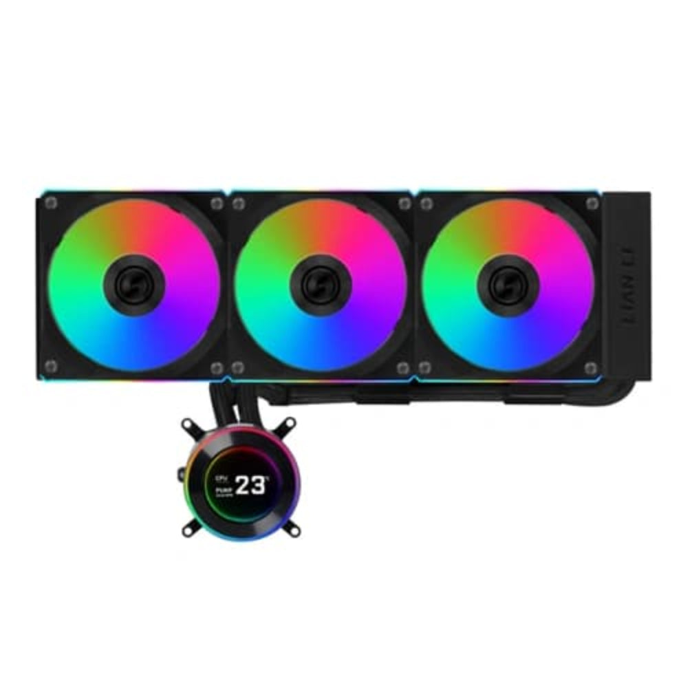 LIAN LI Hydroshift ll 360CL RGB 360mm CPU Liquid Cooler ( With LCD Display ) ( Black ) - Mehta Brothers Shop