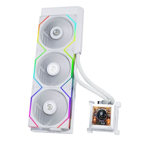 LIAN LI HydroShift LCD 360TL ARGB 360mm CPU Liquid Cooler ( White )