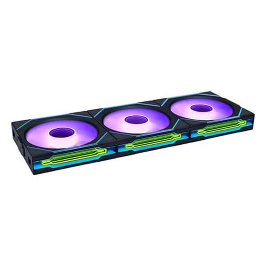 LIAN LI Uni Fan SL Infinity Reverse Blade 120mm Wireless ARGB Cabinet Fan (Black) (Triple Pack)