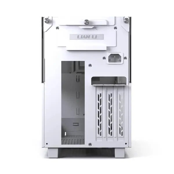 LIAN LI Q58W4 ITX Mini Tower Cabinet With PCIe 4.0 Riser Cable (White)