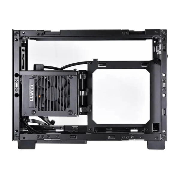 LIAN LI Q58X4 ITX Mini Tower Cabinet With PCIe 4.0 Riser Cable (Black)