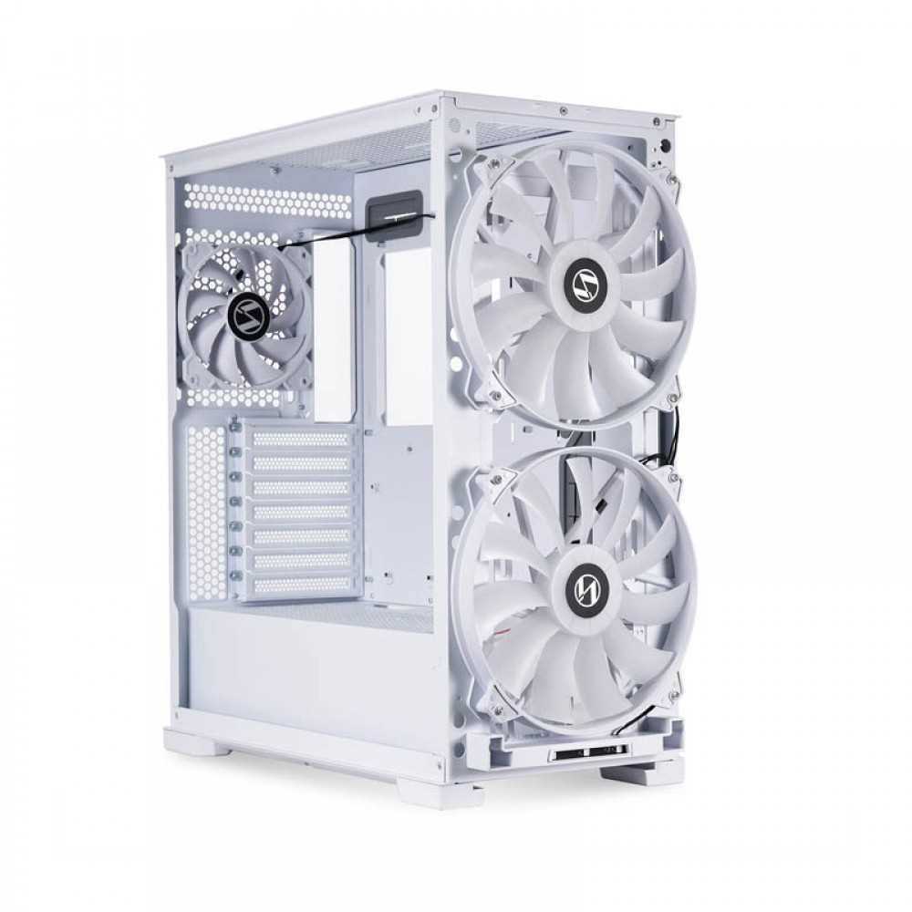 LIAN LI Lancool 215 ARGB EATX Mid Tower Cabinet (White)
