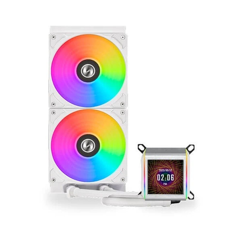 Lian Li Galahad II LCD ARGB 280mm CPU Liquid Cooler (White)