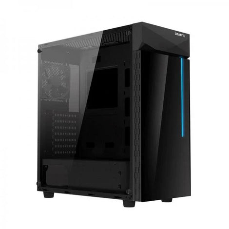 GIGABYTE C200 Glass ATX Tempered Glass Mid Tower Cabinet (Black)