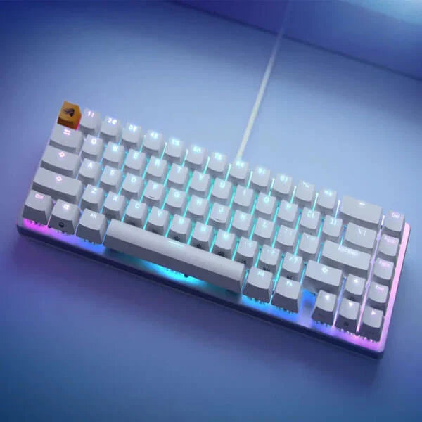 GLORIOUS GMMK 2 65% Mechanical Wired Gaming Keyboard ( White ) ( Linear Switches )