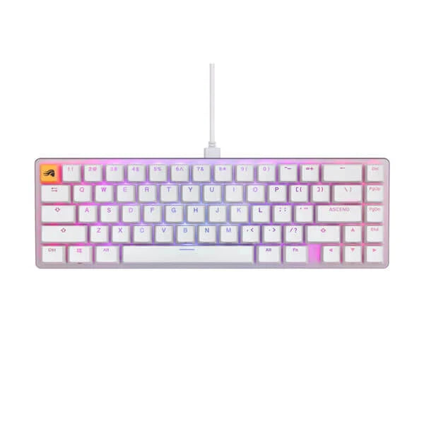 GLORIOUS GMMK 2 65% Mechanical Wired Gaming Keyboard ( White ) ( Linear Switches )
