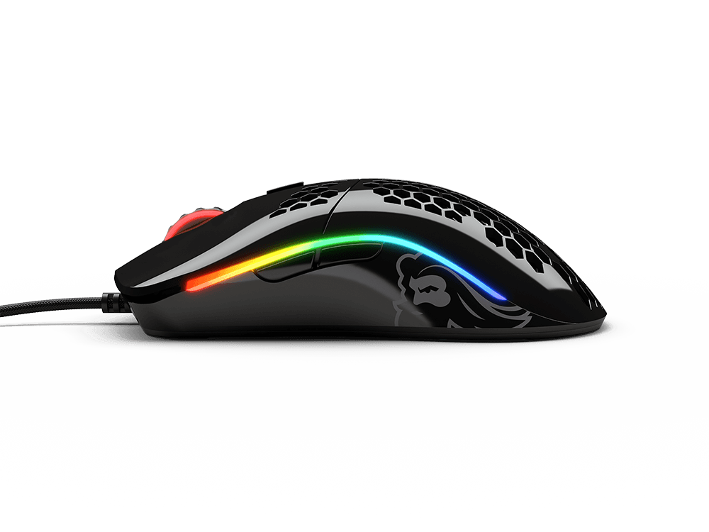 GLORIOUS Model O Wired Ambidextrous Gaming Mouse ( 12000DPI / 6 Macro Buttons ) ( Glossy Black )