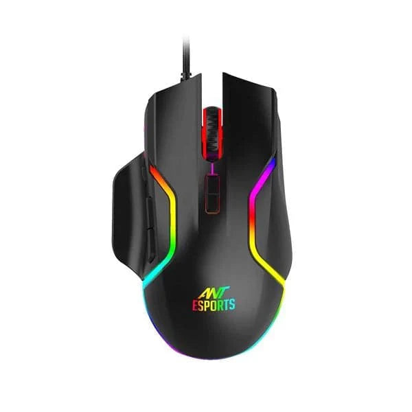 ANT ESPORTS GM320 Pro Wireless Ergonomic Gaming Mouse ( GM320-PRO ) ( 12800DPI / 8 Macro Buttons ) ( Black )