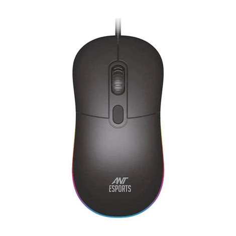 ANT ESPORTS GM40 Wired Ambidextrous RGB Optical Gaming Mouse ( GM40-RGB ) ( 2400DPI / 3 Macro Buttons ) ( Black )