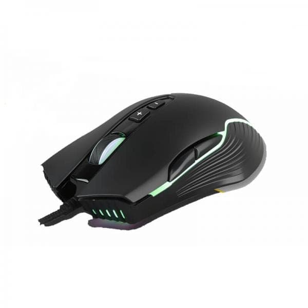 ANT ESPORTS GM500 Wired Ambidextrous RGB Gaming Mouse ( GM500-RGB ) ( 400DPI / 7 Macro Buttons ) ( Black )