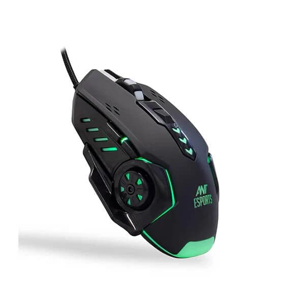ANT ESPORTS GM70 Wired Ambidextrous Optical Gaming Mouse ( GM70 ) ( 3600DPI / 6 Macro Buttons) ( Black )