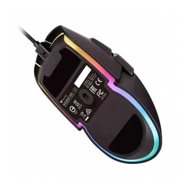 THERMALTAKE Argent M5 Wired Ambidextrous Gaming Mouse (GMO-TMF-WDOOBK-01) (16000DPI/8 Macro Button) (Black)