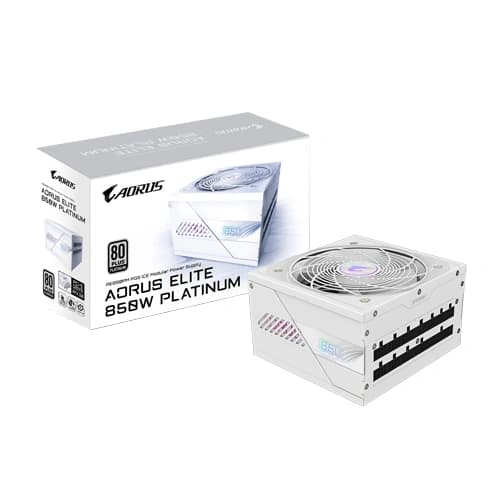 GIGABYTE Aorus Elite 850W 80+ Platinum ATX 3.1 Fully Modular Power Supply ( White )
