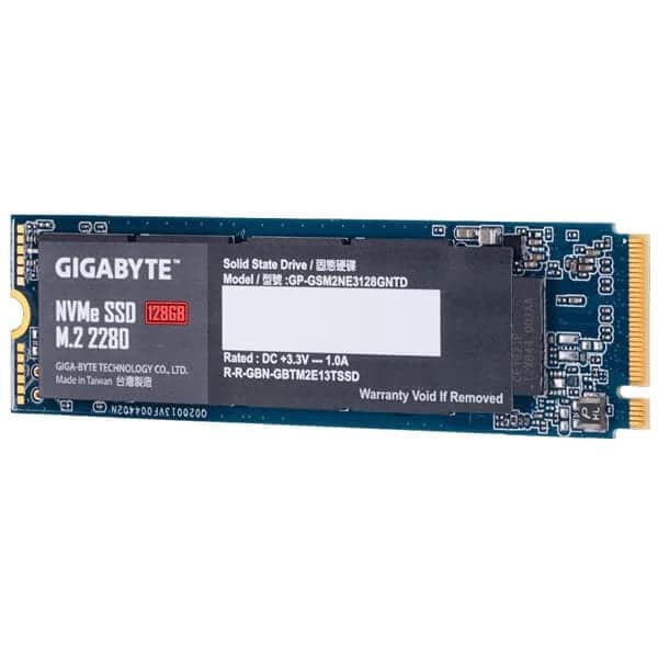 GIGABYTE 128GB M.2 NVMe Gen3 Internal Solid State Drive (SSD)