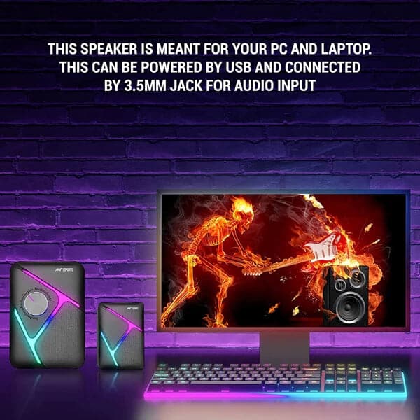 ANT ESPORTS GS270 2.1 Channel RGB Stereo Gaming Speaker