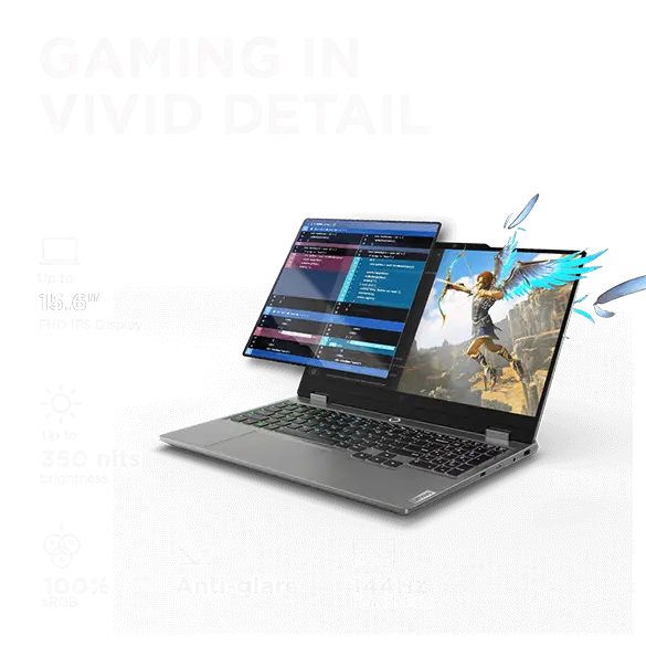 LENOVO LOQ 83DV01A5IN [CI7-13650HX/16GB/512GB SSD/WIN11 HOME+MS24/15.6"/6GB-RTX4050 GRAPHICS/1 YEAR(S)/GREY]