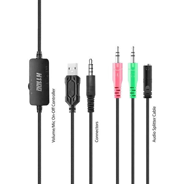 ANT ESPORTS H1100 Pro RGB USB Wired Gaming Headphone ( White) ( PC / Playstation / XBox )