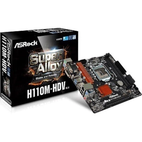 ASROCK H110M HDV R3.0 DDR4 Intel Motherboard