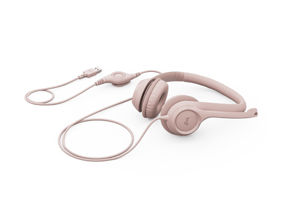 LOGITECH USB HEADSET H390 - ROSE