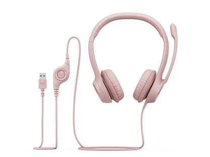 LOGITECH USB HEADSET H390 - ROSE