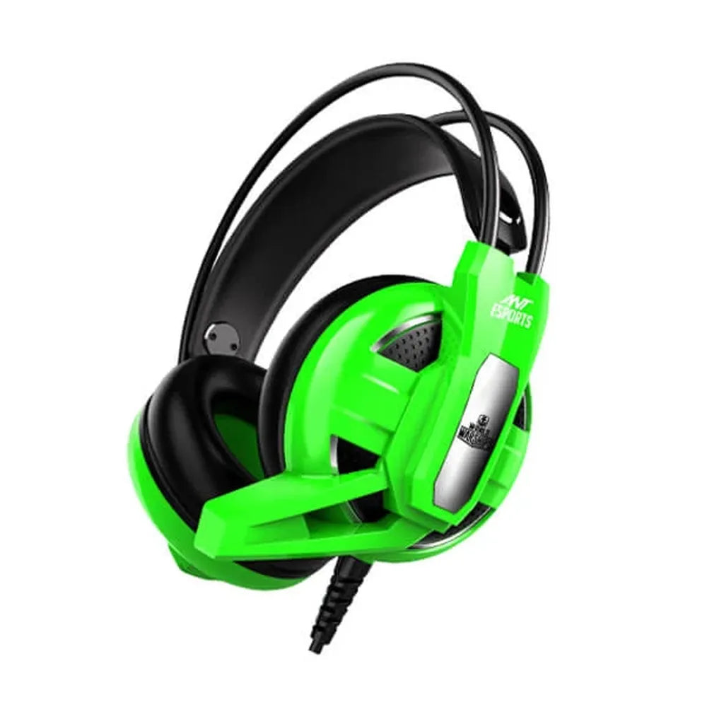 ANT ESPORTS H520W World of Warship License 3.5mm Wired Gaming Headphone ( Green ) ( PC / Playstation / Mobile / Xbox )