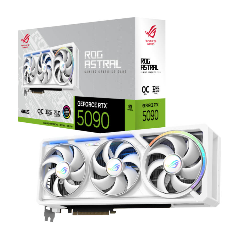 ASUS ROG Astral GeForce RTX 5090 OC 32GB White Edition NVIDIA Graphic Card