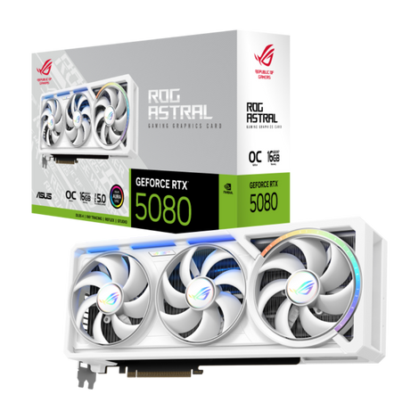 ASUS ROG Astral GeForce RTX 5080 OC 16GB White Edition NVIDIA Graphic Card
