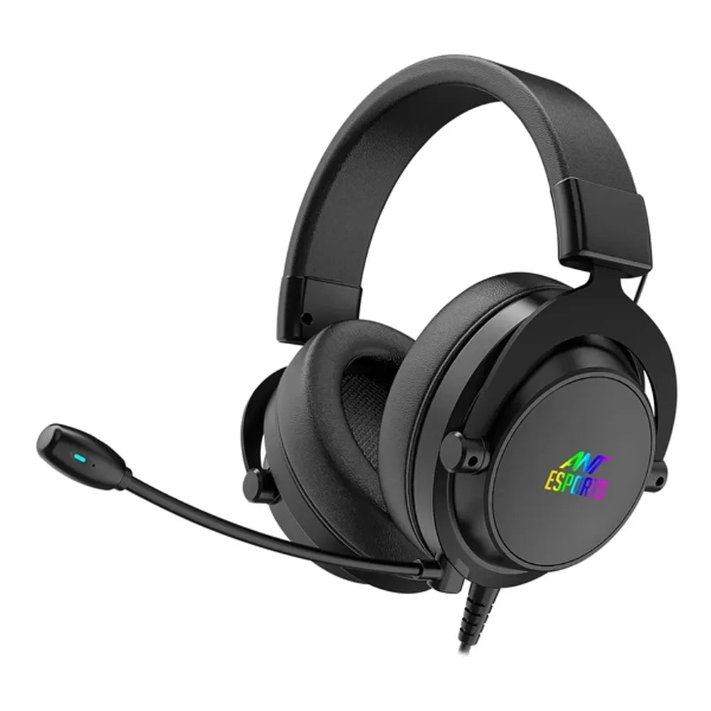 ANT ESPORTS H800 RGB 7.1 Surroun Sound USB Wired Gaming Headphone ( Black ) ( PC / Playstation / Mobile / Xbox )