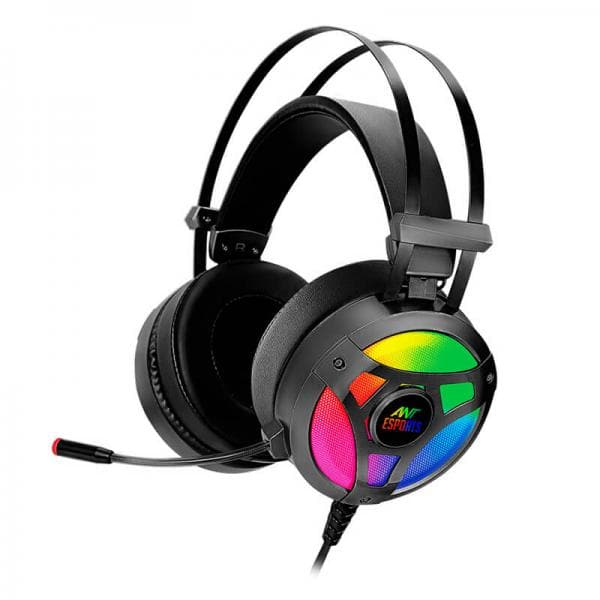ANT ESPORTS H909 RGB 3.5mm Wired Gaming Headphone ( Black ) ( PC / Playstation / Mobile / Xbox )