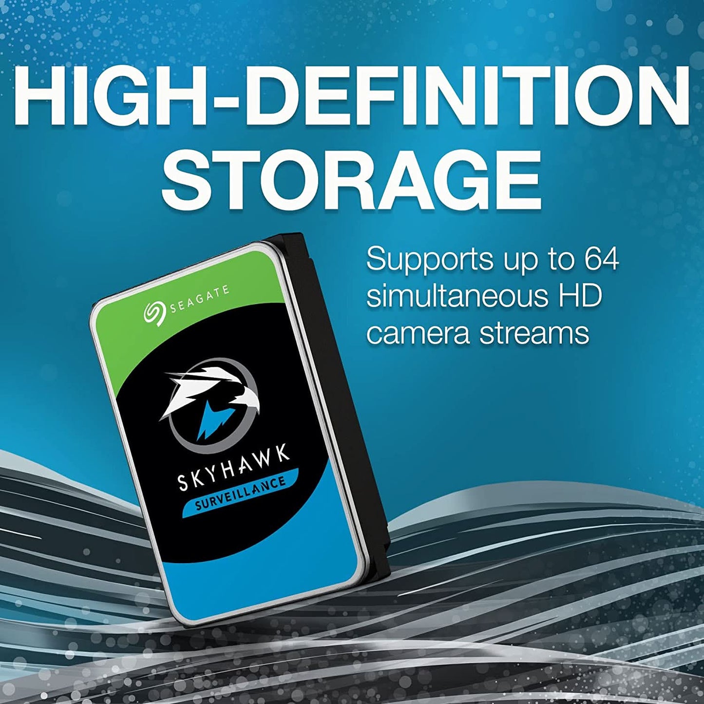SEAGATE SKYHAWK 6TB SURVEILLANCE INTERNAL SATA HARD DRIVE ST6000VX009
