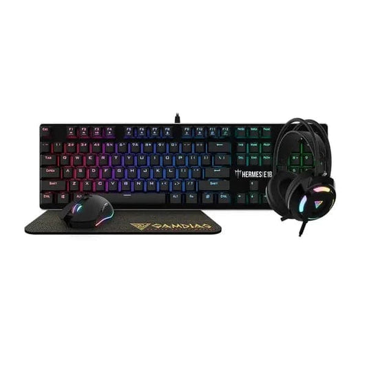 GAMDIAS Hermes E1B Full Size Semi Mechanical Wireless Gaming Keyboard ( Black )