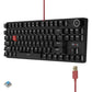 DAWG Highkey 373 80% Wired Mechanical Gaming Keyboard ( Black ) ( Blue Glacier Switch )