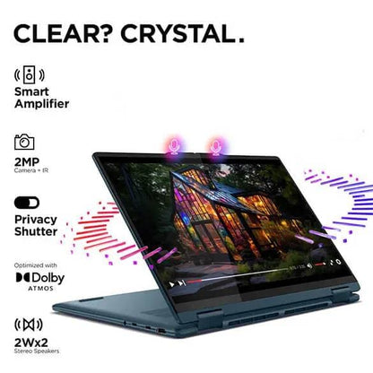 LENOVO YOGA 7I (83DJ00DGIN) LAPTOP (CORE ULTRA 5 125/16 GB/1 TB SSD/WINDOWS 11) 14" WUXGA (1920X1200) OLED OFFICE HOME 2024 INTEL ARC GRAPHICS