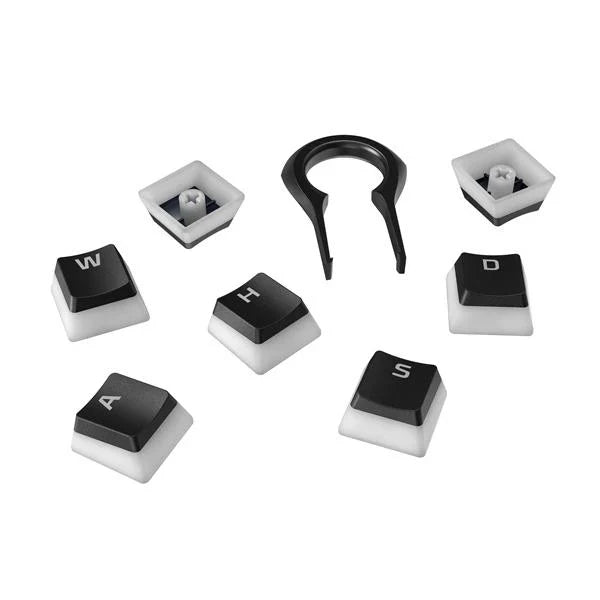 HYPERX Pudding Keycaps Double Shot PBT (Black)