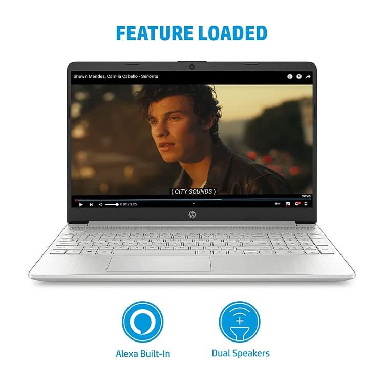 HP 15S-FQ5009TU [CI5-1235U 12TH GEN/8GB DDR4/512GB SSD/NO DVD/WIN11 HOME+MSO/15.6 INCH/INTEGRATED GRAPHICS/1 YEAR/SILVER]