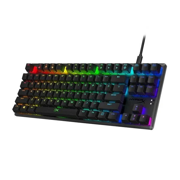 HYPERX Alloy Origins Core PBT RGB Tenkeyless Mechanical Wired Gaming Keyboard ( Black ) ( Aqua Tactile Switch )