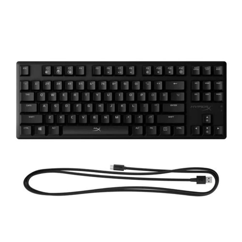 HYPERX Alloy Origins Core PBT RGB Tenkeyless Mechanical Wired Gaming Keyboard (Black) (Linear Red Switch)