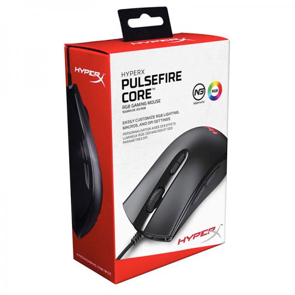 HYPERX Pulsefire Core Wired Ergonomic Gaming Mouse ( 6200DPI / 7 Macro Buttons ) ( Black )