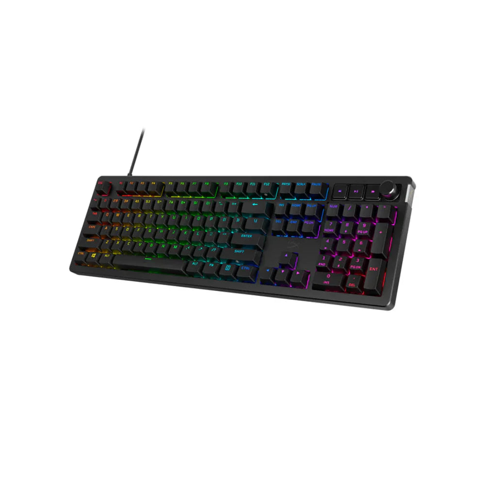 HYPERX Alloy Rise Full Size RGB Wired Mechanical Gaming Keyboard ( Black ) ( Linear Red )