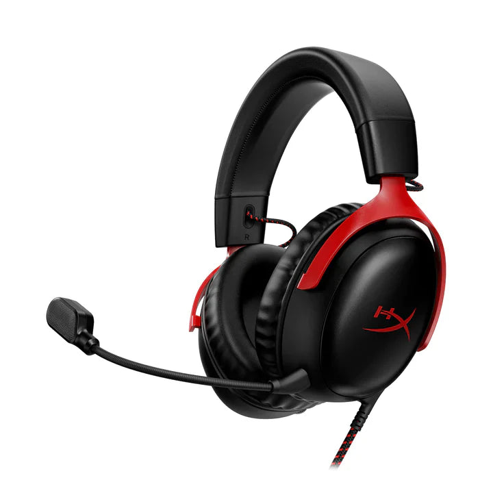 HYPERX Cloud 3 Wired USB 7.1 Surround Gaming Headphone ( Red ) ( PC / PS5 / Xbox ) [ HyperX Cloud III ]